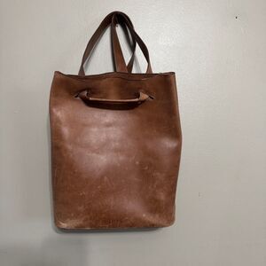 Able leather convertible crossbody backpack in brown